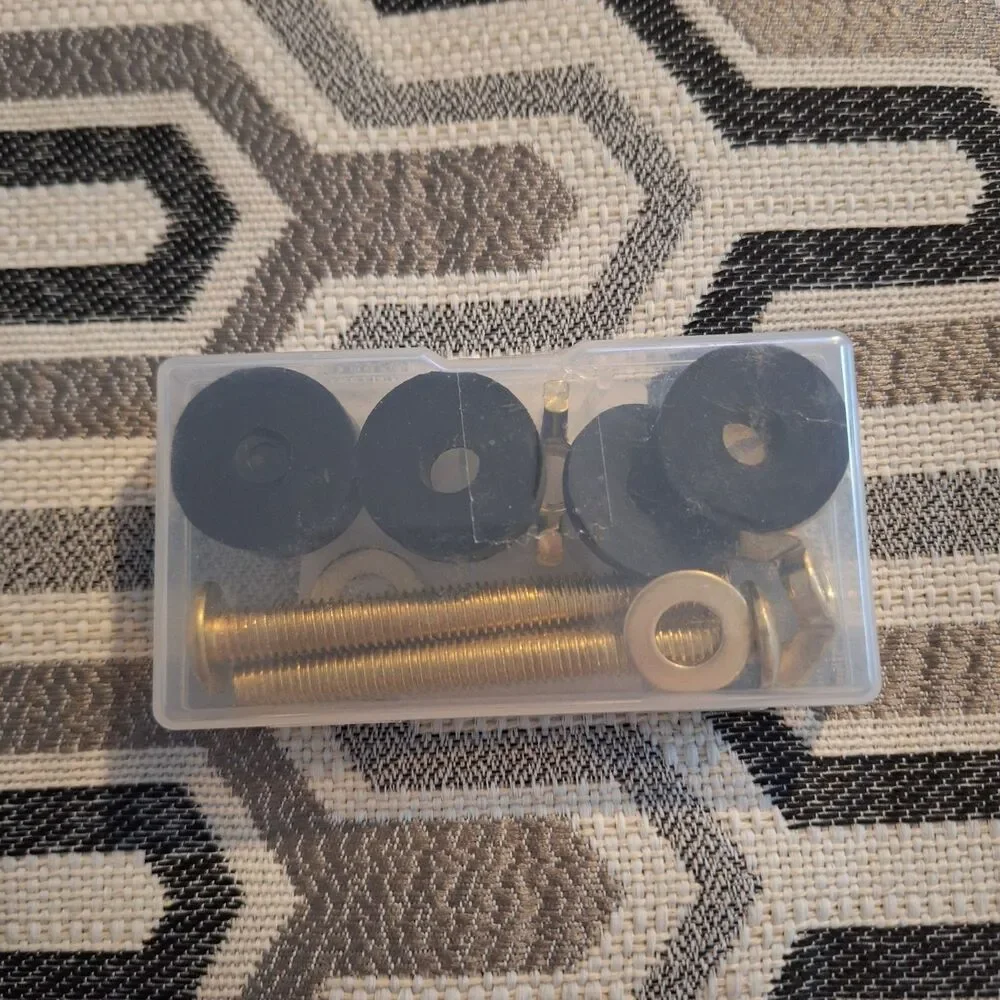 Toilet Seat Screws Replacement Kit, Stainless Steel Toilet Seat Fastener with...